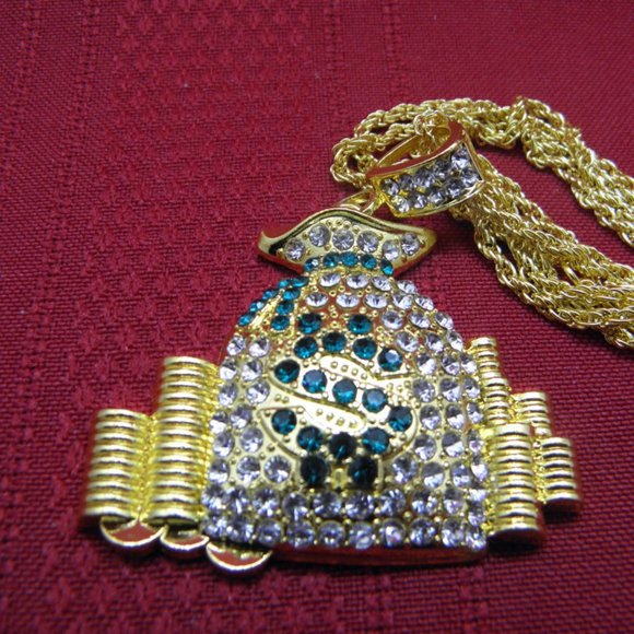 " HOST PICK "Cubic Zircon Money Bag Iced Out Pendant - Picture 11 of 13